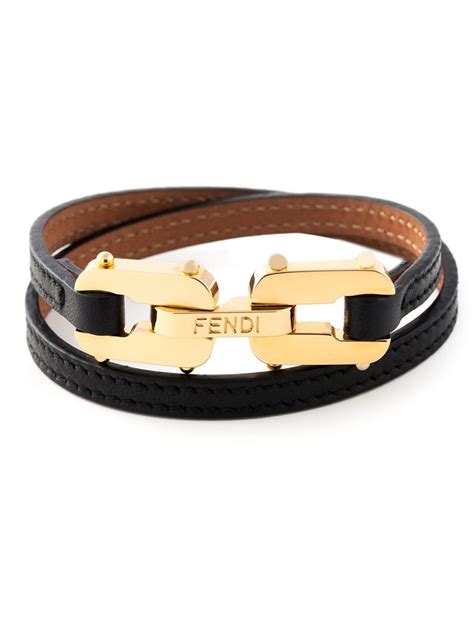 fendi black bracelet